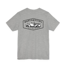 Load image into Gallery viewer, Rustoration Garage - Jersey Short Sleeve Tee - Logo on the Back