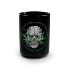 Load image into Gallery viewer, Circle Skull Smokes - Black Mug 15oz