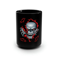 Load image into Gallery viewer, Skull Tearing Through - Black Mug 15oz