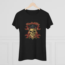 Load image into Gallery viewer, Women's Rockabilly skull Triblend Tee