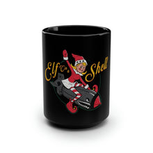 Load image into Gallery viewer, Elf On A Shell - Black Mug 15oz