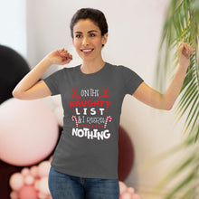 Load image into Gallery viewer, On The Naughty List - Women's Triblend Tee