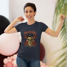 Load image into Gallery viewer, Women's Rockabilly skull Triblend Tee