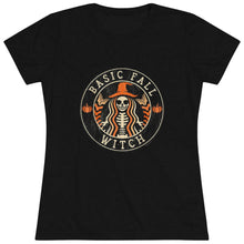 Load image into Gallery viewer, Women's Basic fall witch - Triblend Tee