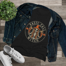 Load image into Gallery viewer, Women's Basic fall witch - Triblend Tee