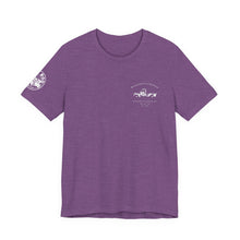 Load image into Gallery viewer, Women's Rufus & Lucifer Jersey tee (print on back)