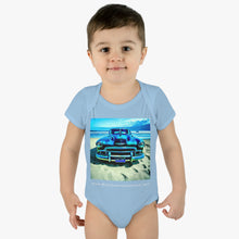 Load image into Gallery viewer, Infant Baby Rib Bodysuit - Olive beach