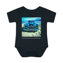 Load image into Gallery viewer, Infant Baby Rib Bodysuit - Olive beach