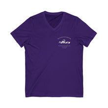 Load image into Gallery viewer, Unisex - Rustoration Garage - Jersey Short Sleeve V-Neck Tee