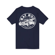 Load image into Gallery viewer, Unisex - Rustoration Garage - Jersey Short Sleeve V-Neck Tee