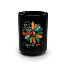 Load image into Gallery viewer, Hippie Soul - Black Mug 15oz