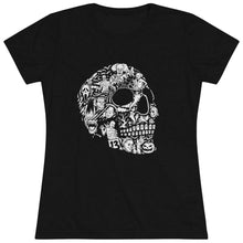 Load image into Gallery viewer, Women's Horror Skull - Triblend Tee