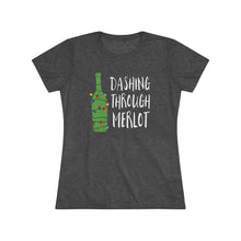 Load image into Gallery viewer, Dashing Through Merlot - Women's Triblend Tee