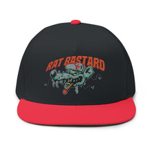 Load image into Gallery viewer, Rat Bastard - Embroidered Flat Bill Cap – Retro Trucking & Beer Lover Snapback