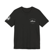 Load image into Gallery viewer, Women's Rufus & Lucifer Jersey tee (print on back)