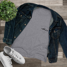 Load image into Gallery viewer, Women's Cars "N" Coffee - On Back - Triblend Tee