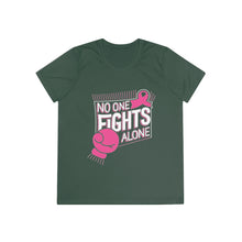 Load image into Gallery viewer, Ladies No one fights alone Competitor Tee