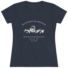 Load image into Gallery viewer, Women's Rustoration Garage/ 22 Triblend Tee