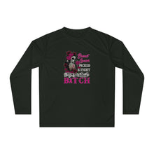 Load image into Gallery viewer, Unisex Picked a fight with the wrong Bitch Performance Long Sleeve Shirt