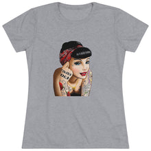 Load image into Gallery viewer, Women's Tattoo Pin up Triblend Tee