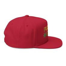 Load image into Gallery viewer, Flower Girl Embroidered Flat Bill Cap – Retro Trucking & Beer Lover Snapback