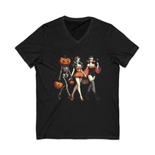 Load image into Gallery viewer, Spooky Chic Halloween V-Neck Tee