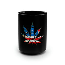 Load image into Gallery viewer, America 420 Leaf - Black Mug 15oz