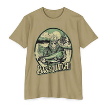 Load image into Gallery viewer, Bassquatch Unisex T-Shirt, Funny Fishing Tee, Outdoor Lover Gift, Sasquatch T-Shirt, Bass Fishing Shirt