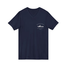 Load image into Gallery viewer, I Could Be Meaner V-Neck Tee — Retro Pinup Attitude Tee (print on back)