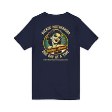 Load image into Gallery viewer, Women's Vintage Mama Jersey tee V-neck (print on back)