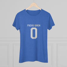 Load image into Gallery viewer, Women's Fucks given Triblend Tee