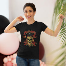 Load image into Gallery viewer, Women's Rockabilly skull Triblend Tee