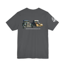 Load image into Gallery viewer, Women's Rufus & Lucifer Jersey tee (print on back)