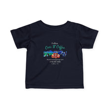 Load image into Gallery viewer, Toddler Fallon Cars N Coffee Jersey knit tee