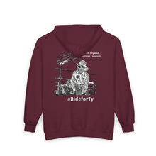 Load image into Gallery viewer, Ride for Tyler with flag - Unisex Heavy Blend™ Full Zip Hooded Sweatshirt