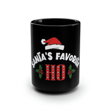 Load image into Gallery viewer, Santa's Favorite Ho - Black Mug 15oz