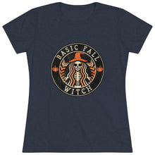 Load image into Gallery viewer, Women's Basic fall witch - Triblend Tee