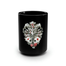 Load image into Gallery viewer, Joker With Cards - Black Mug 15oz