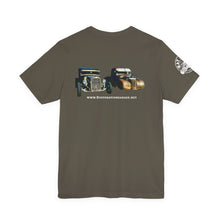 Load image into Gallery viewer, Women's Rufus & Lucifer Jersey tee (print on back)