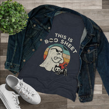 Load image into Gallery viewer, Women's This is Boo sheet - Triblend Tee