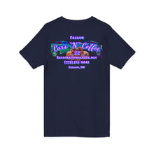 Load image into Gallery viewer, Ladies Cars 'N' Coffee Event T‑Shirt (Print on back)