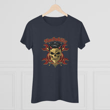 Load image into Gallery viewer, Women's Rockabilly skull Triblend Tee