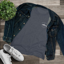 Load image into Gallery viewer, Women's Triblend Tee - Cantaloupe Festival - Print on back