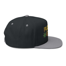 Load image into Gallery viewer, Flower Girl Embroidered Flat Bill Cap – Retro Trucking & Beer Lover Snapback