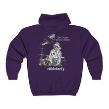 Load image into Gallery viewer, Ride for Tyler with flag - Unisex Heavy Blend™ Full Zip Hooded Sweatshirt