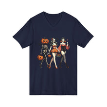 Load image into Gallery viewer, Spooky Chic Halloween V-Neck Tee