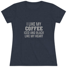 Load image into Gallery viewer, Women's Iced and Black Triblend Tee