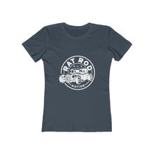 Load image into Gallery viewer, Women's boyfriend tee Rat Rod Nation on back