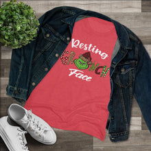 Load image into Gallery viewer, Resting Grinch Face - Women's Triblend Tee