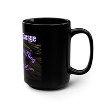 Load image into Gallery viewer, Rustoration Garage 'Fallon Spring Fling' 15oz Black Mug — Car, Motorcycle & RC Car Show Souvenir